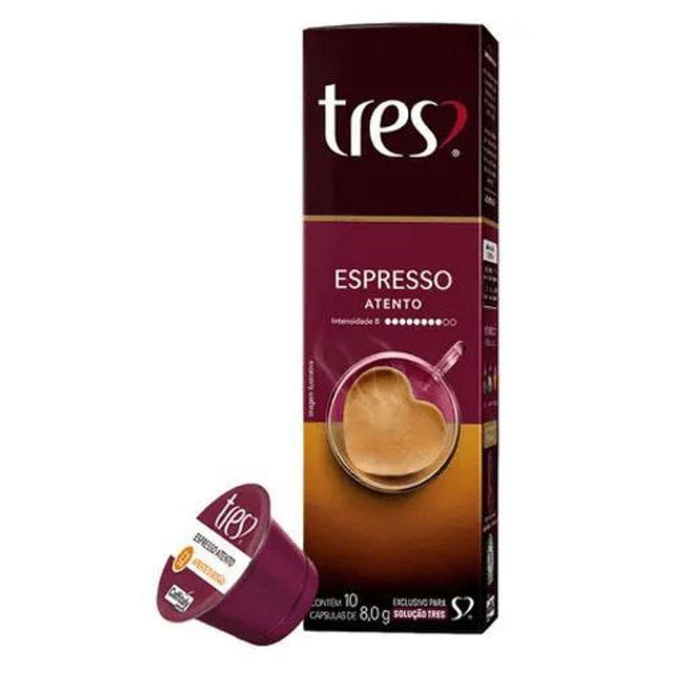 Cápsulas De Café Espresso Atento Com 10 Unidades