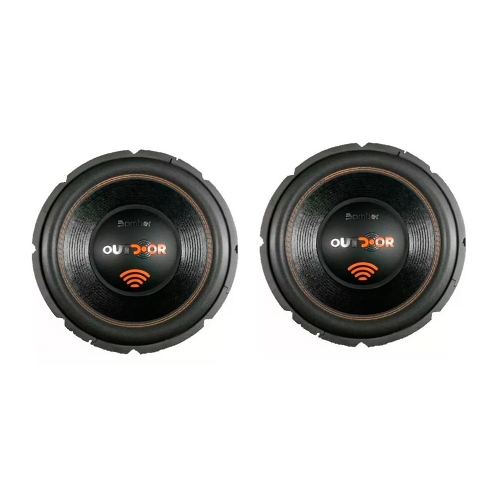 Par Alto-Falante Subwoofer 12 Pol Bomber Outdoor 500W Rms 4 Ohms
