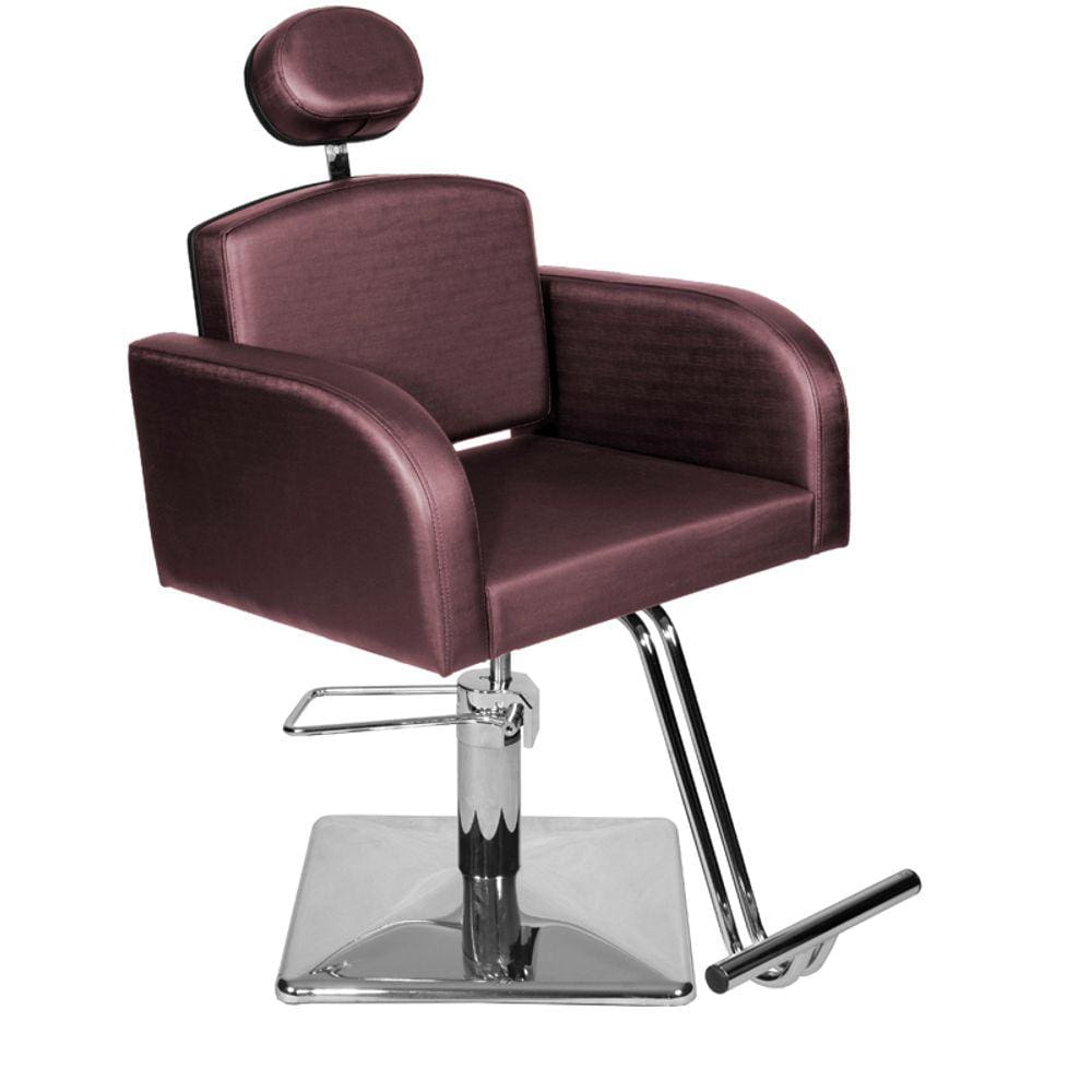 Cadeira Poltrona de Cabeleireiro Destak Vinho Facto