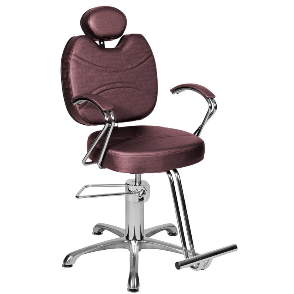 Cadeira Poltrona de Cabeleireiro Topázio Vinho Facto