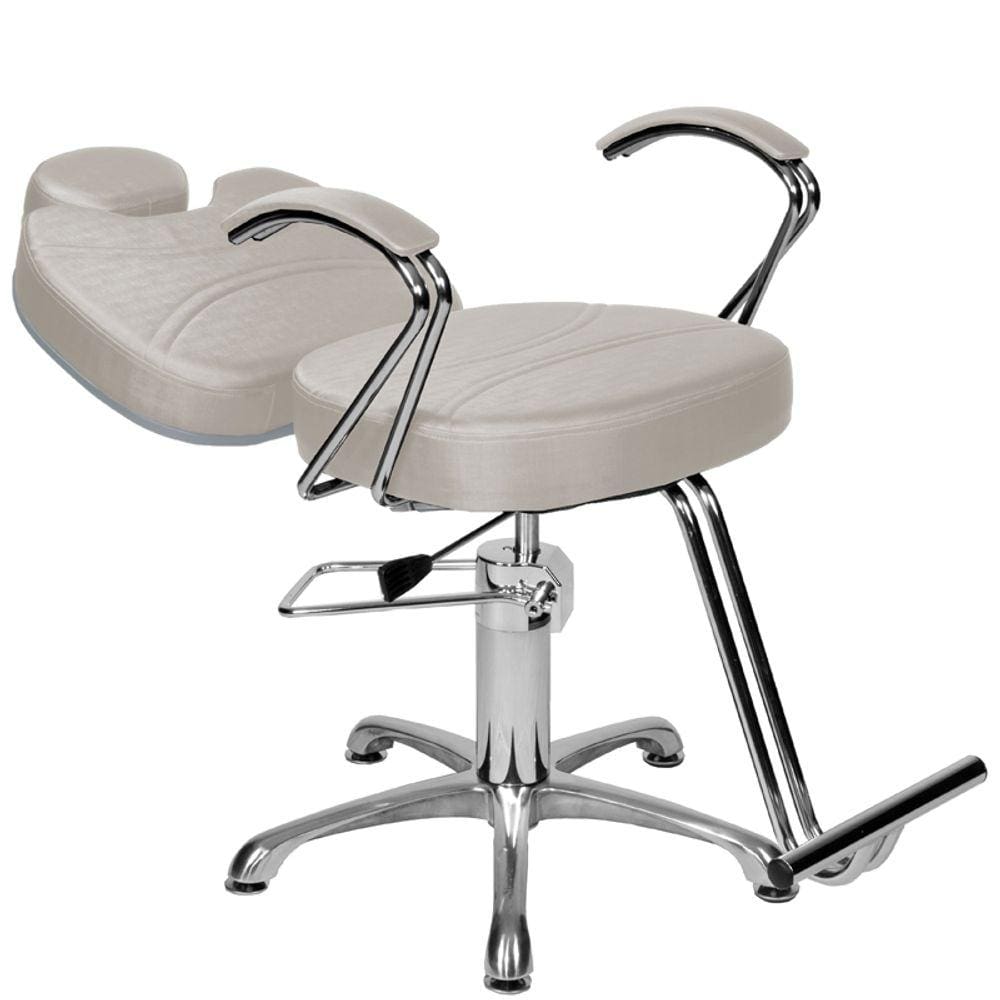 Cadeira Poltrona de Cabeleireiro Recl Topázio Branco Facto