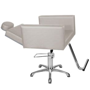 Cadeira Poltrona Cabeleireiro Evidence Reclin Branco facto