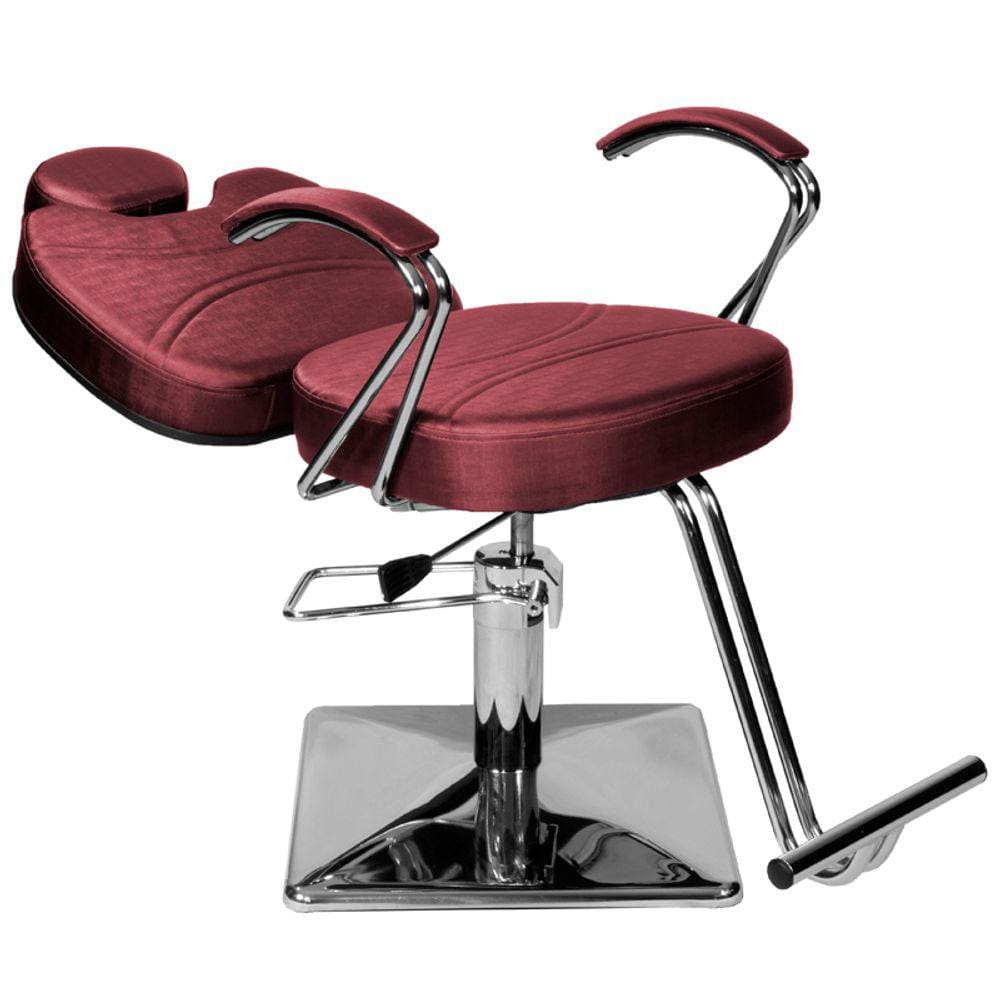 Cadeira Poltrona de Cabeleireiro Recl Topázio Bordô Facto
