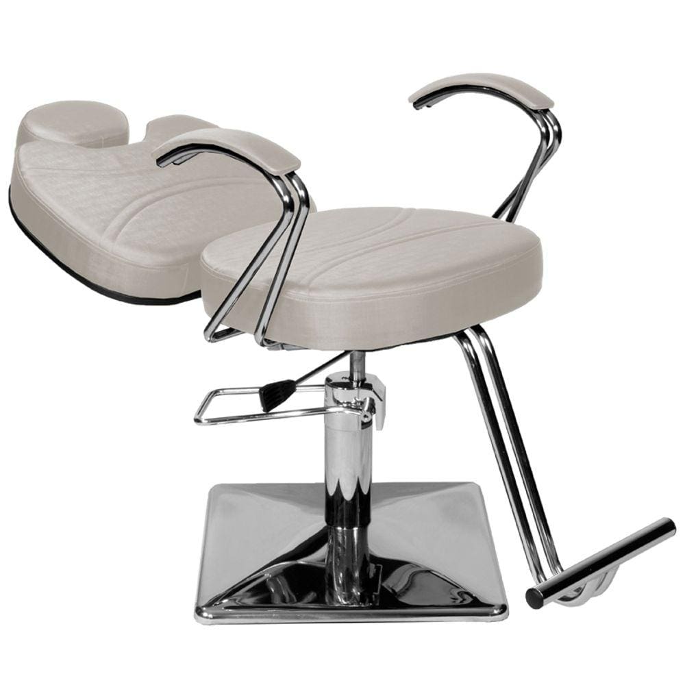 Cadeira Poltrona de Cabeleireiro Recl Topázio Branco Facto