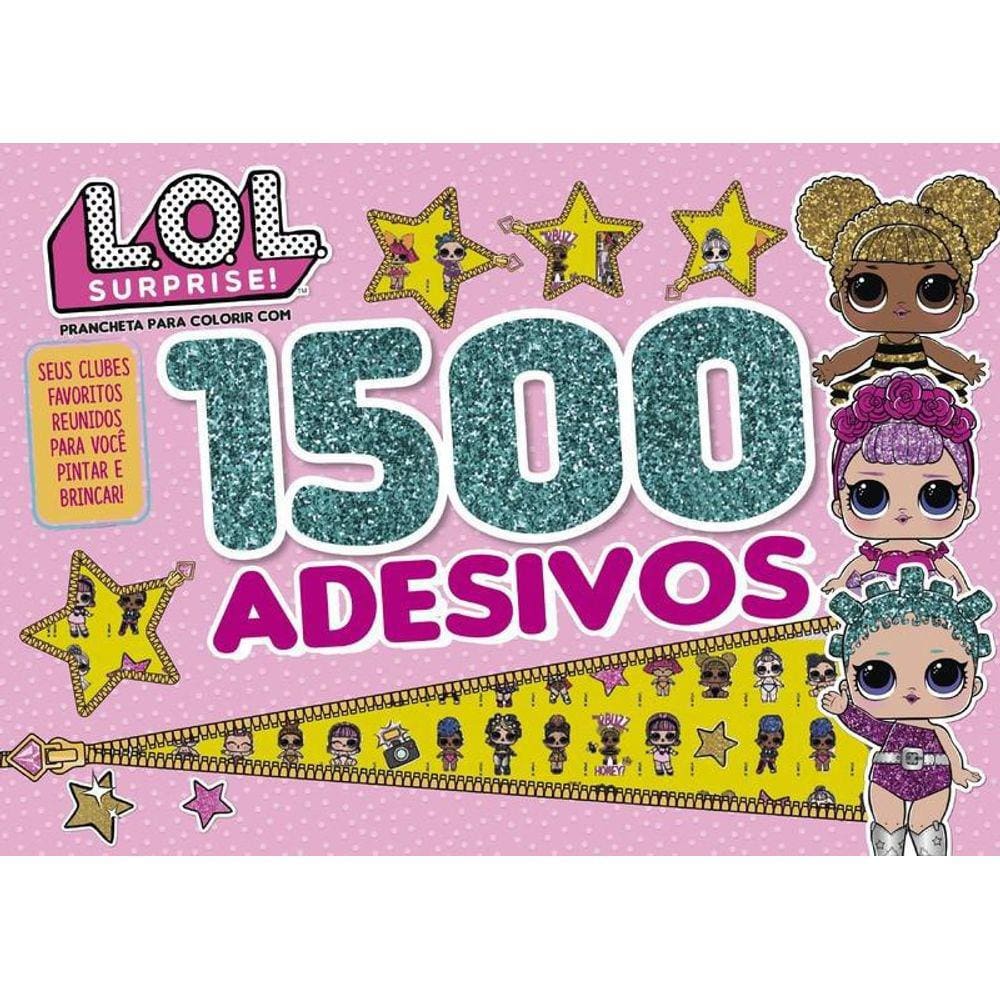 Livro Prancheta Para Colorir Com 1500 Adesivos Lol Surprise