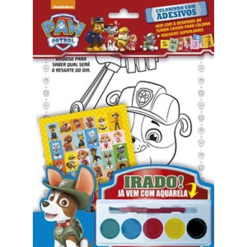 Patrulha Canina Colorindo Com Adesivos