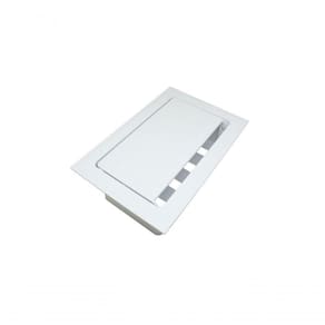 Caixa De Tomada Embutir Mesa - Branco - Vazia