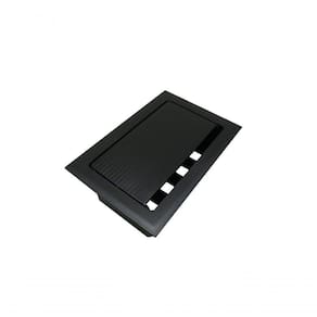 Caixa De Tomada Embutir Mesa - Preto - Vazia