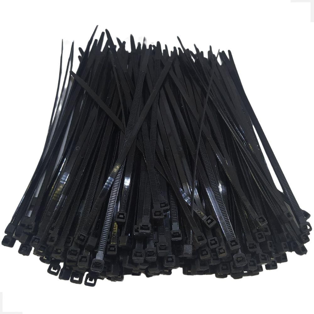 Abraçadeira Nylon 15cm Preto - Permak 200 Peças