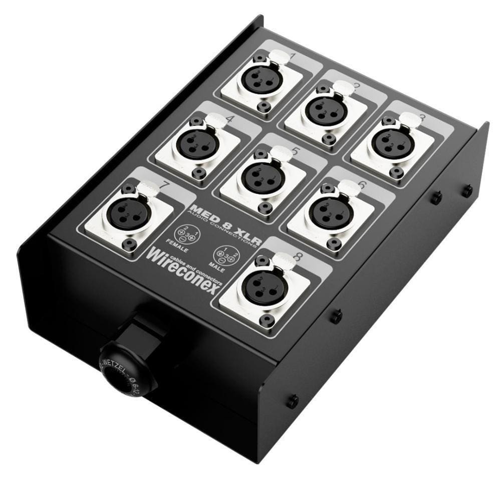 Painel Multicabo 08 Vias Xlr - Medusa Wireconex [f108]