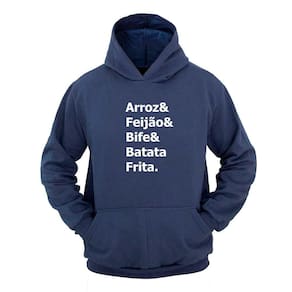 Moletom Masculino Canguru Capuz Estampa Bife & Batata