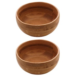 Kit 2 Bowls de Bambu Tigela Verona 8cm x 3,5cm Lyor Natural
