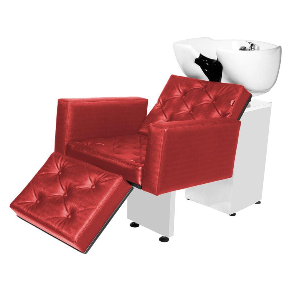 Lavatório Salão de Beleza Evidence Luxo C/Ap Vermelho