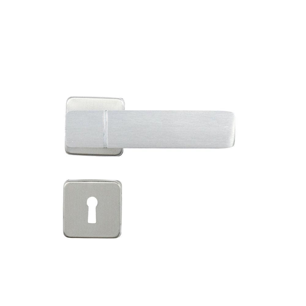 Fechadura para Porta de Quarto Interna com Roseta Capri 40mm MGM Alumínio