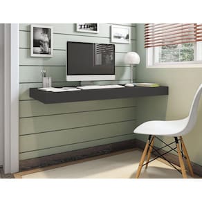 Escrivaninha Suspensa em MDF 120x50cm Preto