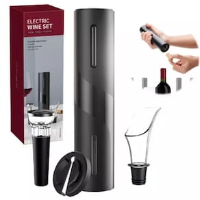 Kit 4 Em 1 Abruidor De Garrafa Elétrico Presente De Natal