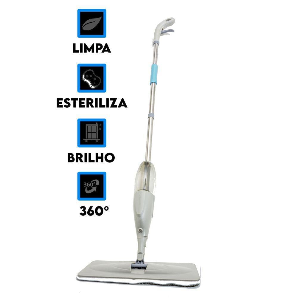 Mop Articulado Limpeza Fácil Com Microfibra e Reservatório