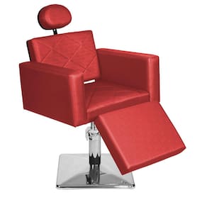 Cadeira Poltrona Cabeleireiro Evidence Reclin Ap Vermelho