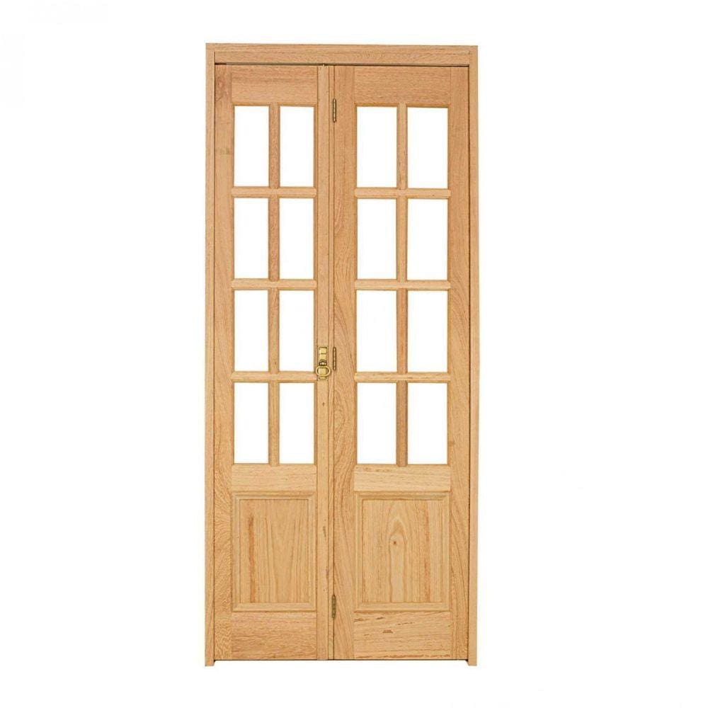 Kit Porta de Madeira Camarão Esquerda 213cmx84,5cmx12cm PE71 Esel Marroml