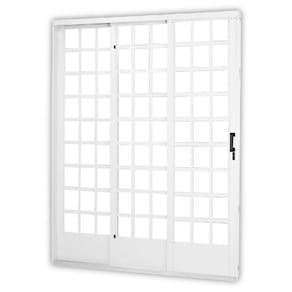Porta de Aço de Correr 215x160cm Minas Sul MGM Branco