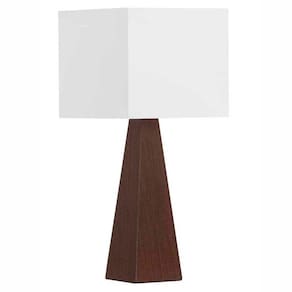 Abajur Quadrado de Mesa Jd Molina 31 Wengue