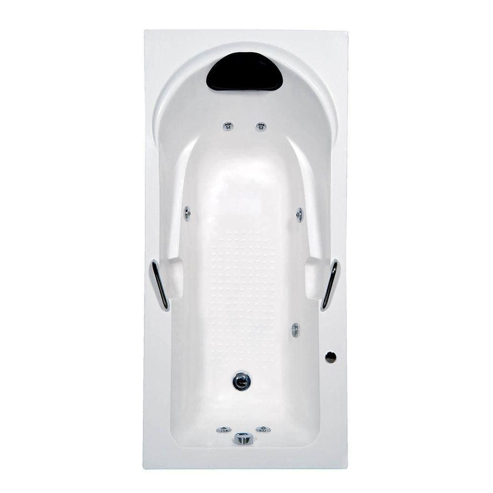 Banheira Hidromassagem Astra Capri Luxo 170cmx80cmx43cm - 01 Jato Acrílico P1 Com Aquecedor 220V