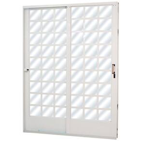 Porta de Aço de Correr 215x160cm Minas Sul MGM Branco