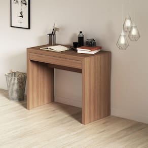 Escrivaninha 1 Gaveta 90cm Me4107 Tecno Mobili Amendoa