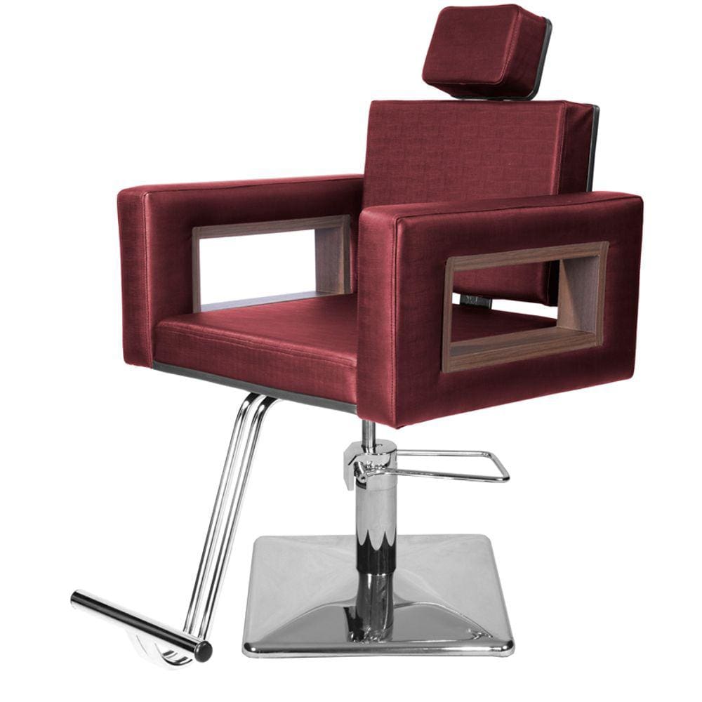 Cadeira Poltrona de Cabeleireiro Lisboa Bordô Facto