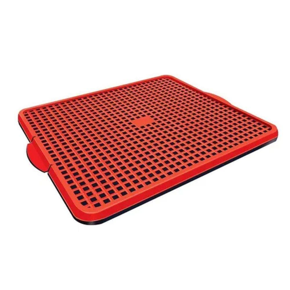 Banheiro Canino Sanitário Indicador Xixi Vermelho 47cm Dogs