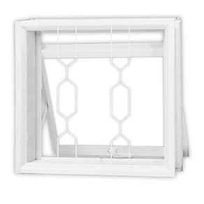Janela de Aço Maxim-Ar 50x50cm com Grade MGM Branco