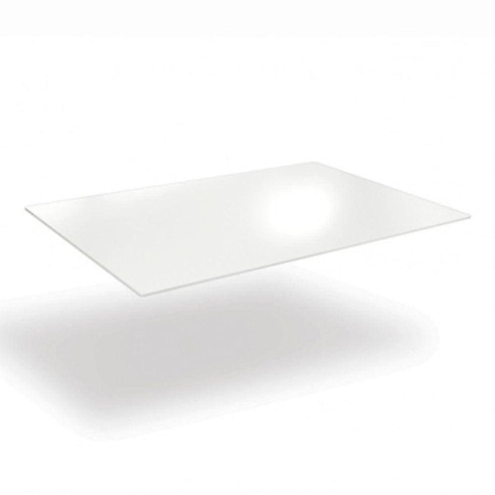Tampo de Vidro para Mesa de Jantar 120x80x6mm Crome Kappesberg Transparente