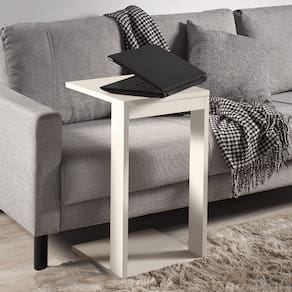 Mesinha De Madeira Canto De Sofá Cama Apoio Pratos Notebook