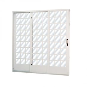 Porta de Aço de Correr 215x160cm Minas Sul MGM Branco