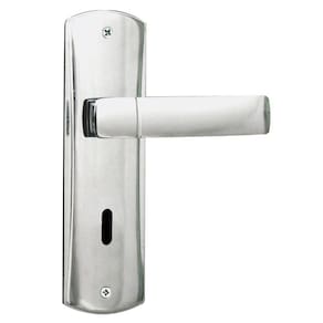 Fechadura para Porta de Quarto Interna com Espelho Capri 40mm MGM Cromado