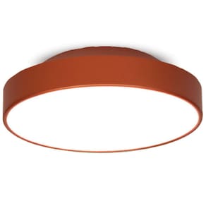 Plafon para 2 Lâmpadas Redondo 25cm 7651 Jd Molina Cobre