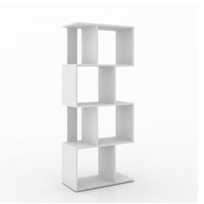 Estante para Livros com Nichos Esm218 Movelbento Branco