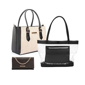 Kit Bolsa Feminina Grande Media e Pequena Alta Qualidade Com Alças Estilo e Praticidade no Dia a Dia