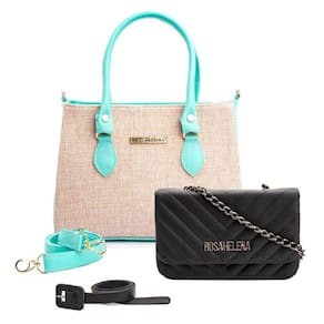 Kit Bolsas Media e Pequena Alças Transversais Com Cinto Feminino Para Dia a Dia Passeio