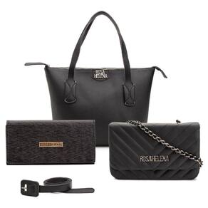 Kit Bolsas Femininas Tote Grande Tiracolo Festas Carteira e Cinto de Qualidade Mulheres Estilosa