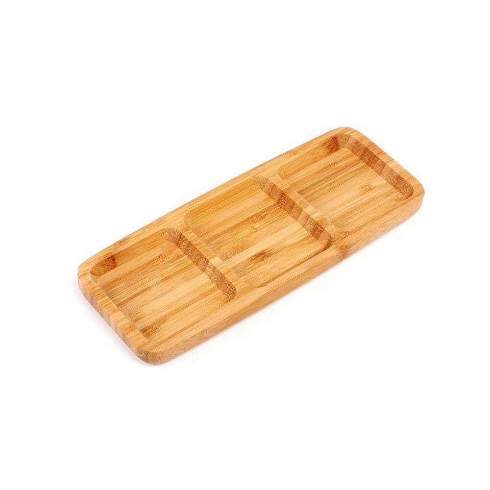 Petisqueira Tripla Bambu 25x10cm - Yoi