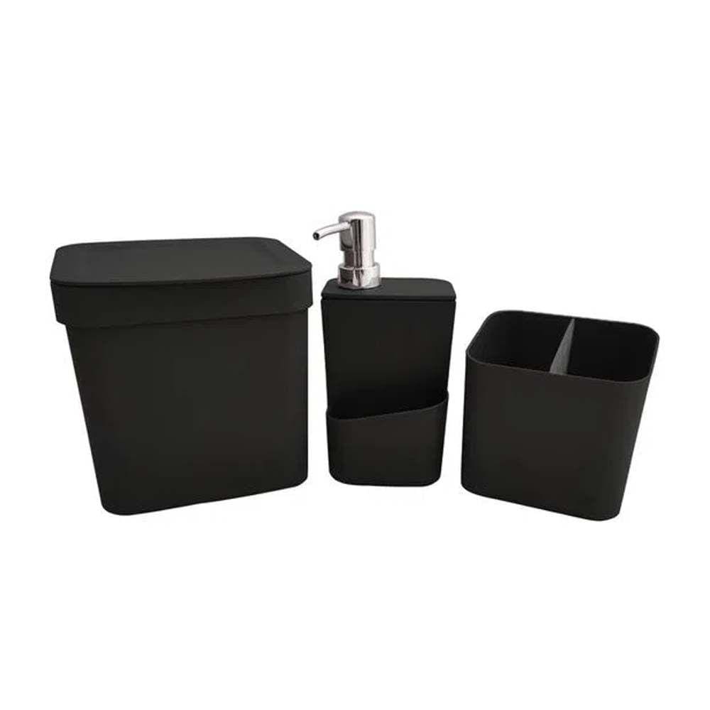 Kit Sobre Pia Trium 3 Peças Preto - Ou