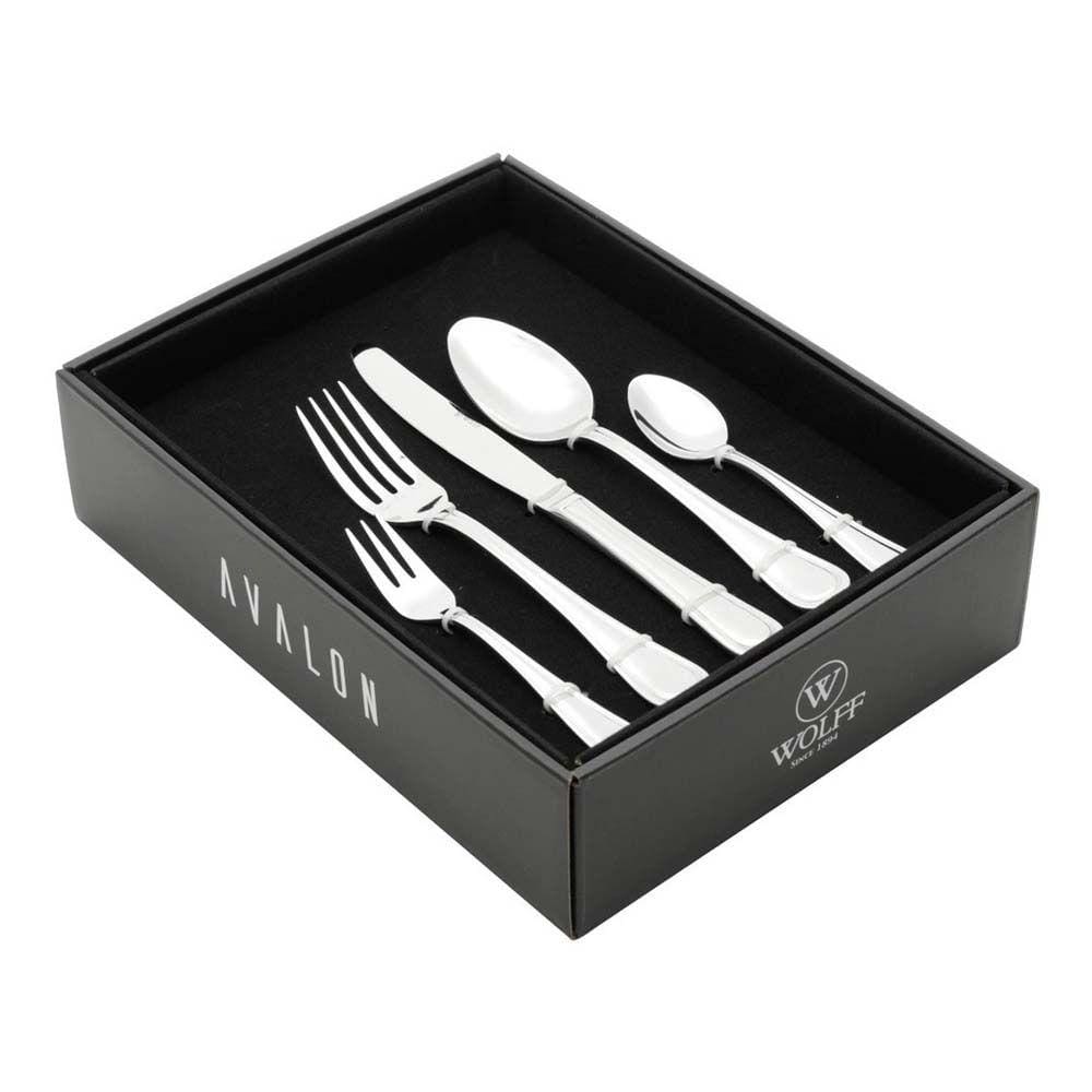 Faqueiro 30Pc Aço Inox Avalon C/Gift Box - Wolff