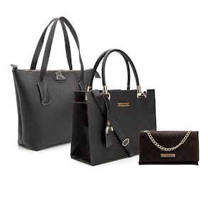 Kit 3 Bolsa Femininas Uma Grande Media e Pequena de Alta Qualidade Tendencia Da Moda