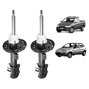 Par Amortecedor Dianteiro Direito+Esquerdo Nakata Fiat Strada 1998 A 2001
