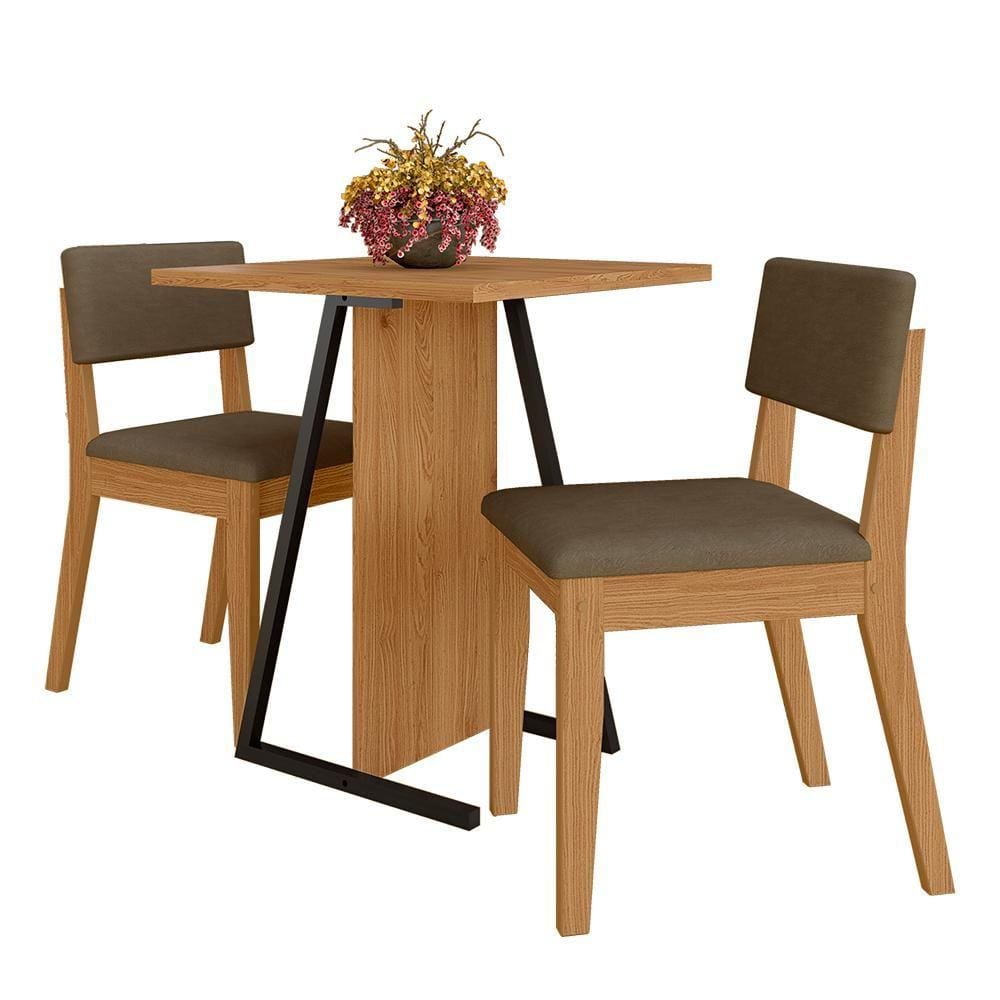 Conjunto De Mesa Com 2 Cadeiras Arkansas Cinam/capucci - M. Arapongas