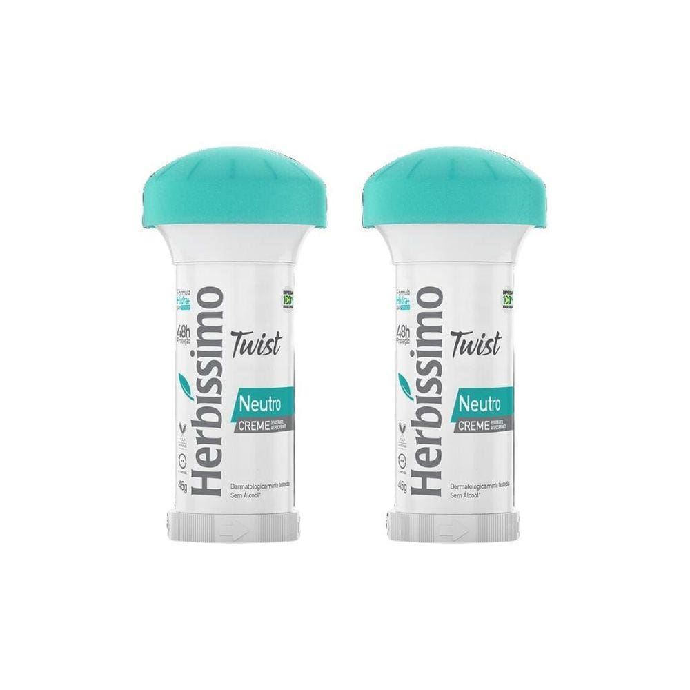 Desodorante Herbissimo Stick Creme Neutro 45G - Kit Com 2Un
