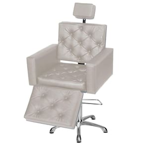 Cadeira Poltrona de Cabeleireiro Evidence Luxo Ap Branco Fac