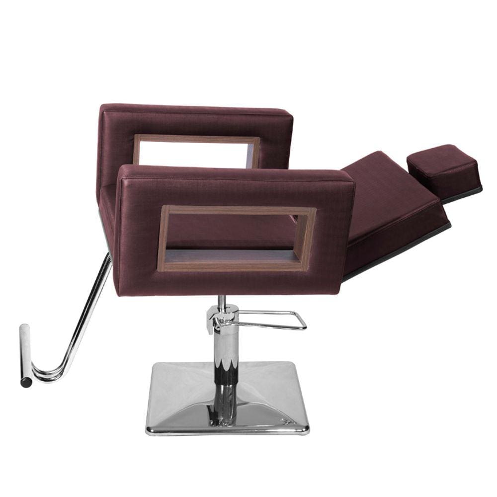 Cadeira Poltrona de Cabeleireiro Recl Lisboa Vinho