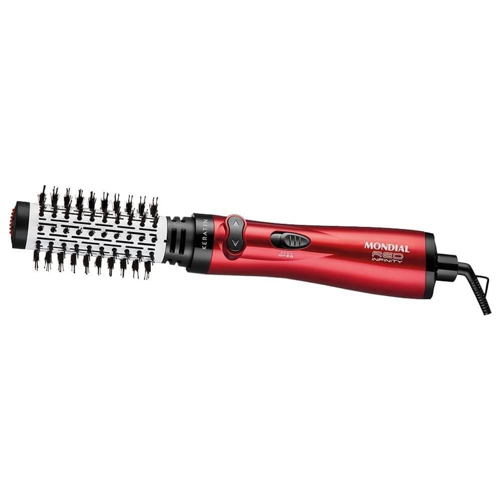 Escova Rotativa Mondial ER-11 Infinity Keratin | 1000W, 3 em 1, Vermelho